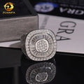 New Arrivals Special Design Fashion Fully Iced Out Hip Hop Fancy Baguette Vvs1 Moissanite Diamond 925 Sterling Silver Man Ring