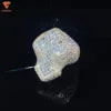 Lifeng Jewelry Moissanite Cross Ring Fashion Custom Hip Hop 925 Silver Ring Iced Out Men Diamond Ring
